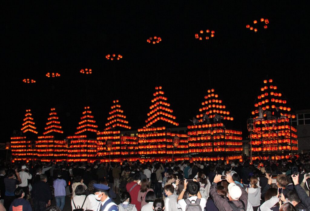 ３年ぶり二本松の提灯祭り  城下町は熱気