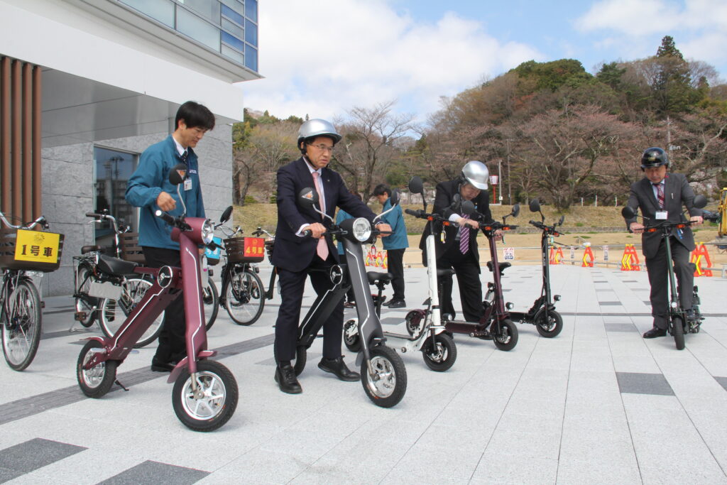 桜色に染まる二本松… 電動バイクでまち探索