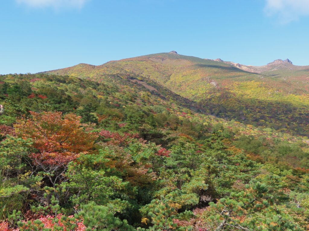 錦織りなす壮大な風景、安達太良 紅葉シーズン到来